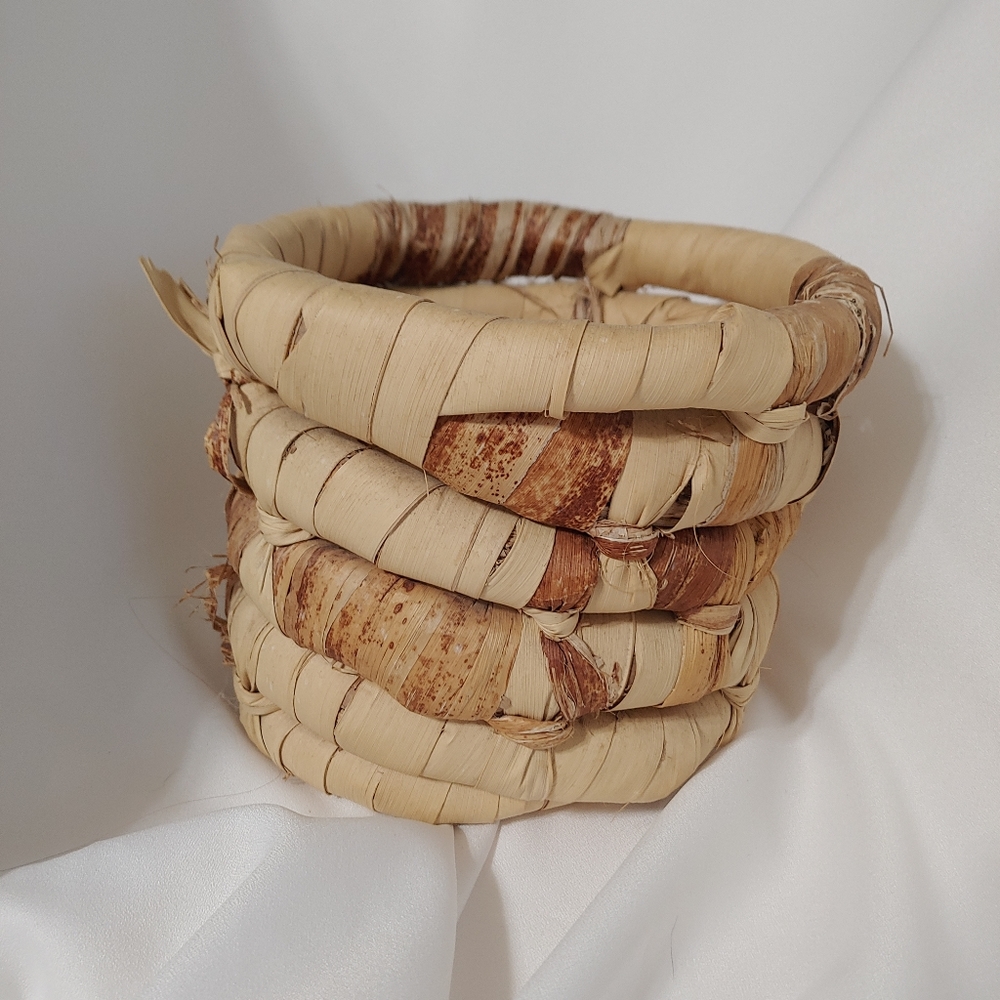 Chunky Handmade Wrapped Spiral Basket